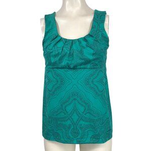 PATAGONIA -WOMEN'S MEDIUM - GREEN TEAL SLEEVELESS ROUND NECK TANK TOP